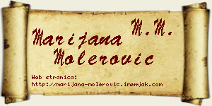 Marijana Molerović vizit kartica